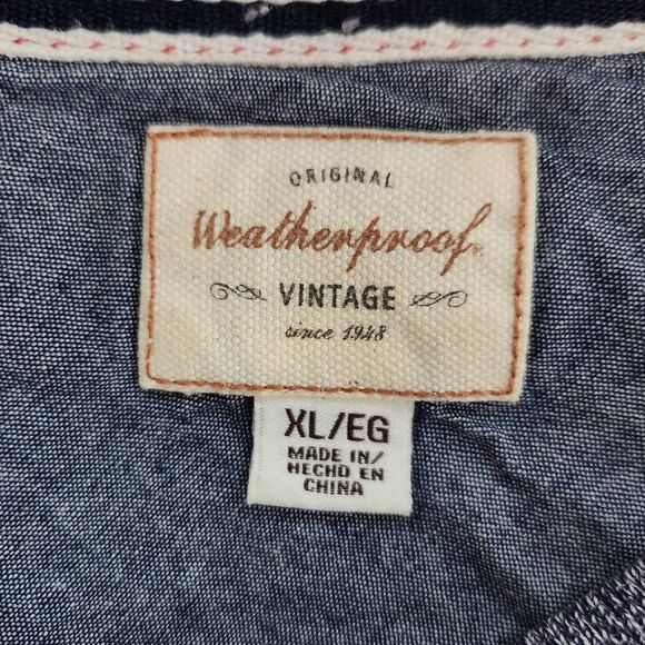 Weatherproof Vintage Heather Blue Sweatshirt Size XL Blue Crew Neck Sweatshirt - Picture 4 of 6